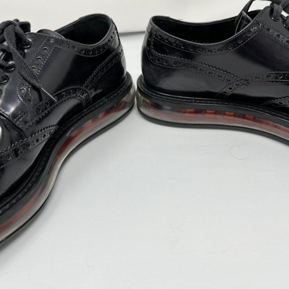 Prada Levitate Leather Derby Shoes Black Mens Size 7 main image 6